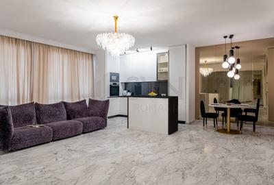 Apartament cu 3 camere semidecomandat, mobilat în Herăstrău