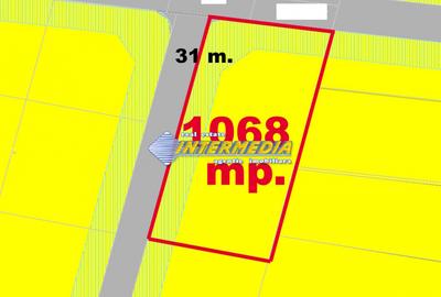 Teren intravilan 1068 mp cu toate utilitatile in Cetate - 1