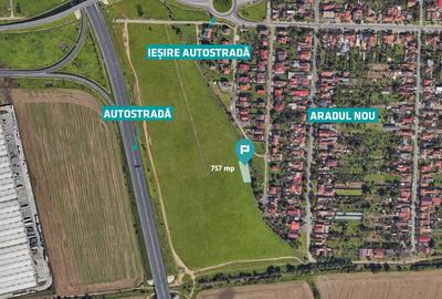Teren cu PUZ servicii comerciale Aradul Nou - 1