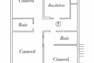 Apartament 3 camere zona Piața Mărăști - 1