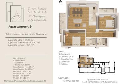 Apartament de 3 camere spatios in centrul statiunii -- Bloc nou - 1