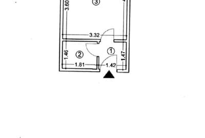 Garsonieră semidecomandată, mobilată în Alexandru cel Bun