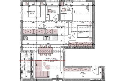 Apartament la cheie cu 3 camere si 2 bai etaj 1 zona Arhitectilor - 4