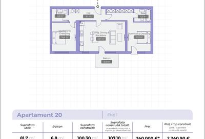 Apartament 3 Camere Arqa Jolie Village Pipera - 17