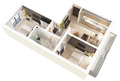 Apartament nou 3 camere, balcon, etaj 1 - zona Rahovei/ Doamna Stanca - 10