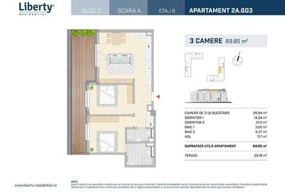 Apartament cu 3 camere semidecomandat în Semicentral