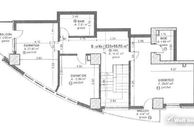 Penthouse semifinisat pe doua niveluri, 200mp, zona Calea Floresti - 2