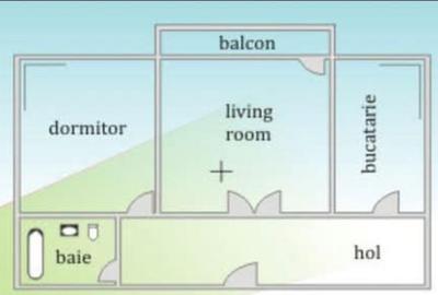 Apartament cu 2 camere semidecomandat în Tătărași