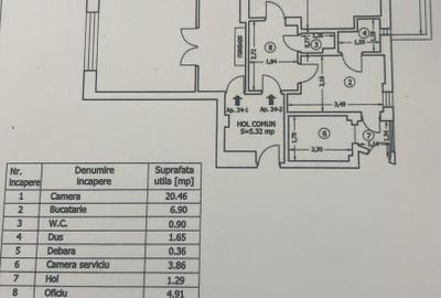 Garsonieră Armeneasca | 46 mp | Centrală proprie | Etaj 6 | - 2
