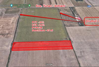 Teren Construcții intravilan de 27451 mp, în Tunari