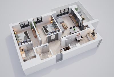 Apartament în mijlocul naturii – 3 camere în ansamblu cu zone verzi generoase - 10