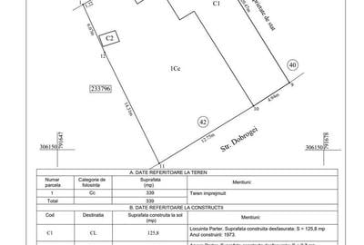Teren 339 mp, orientare Sud | Deschidere 17,69 m | Str Dobrogei nr. 42 - 7