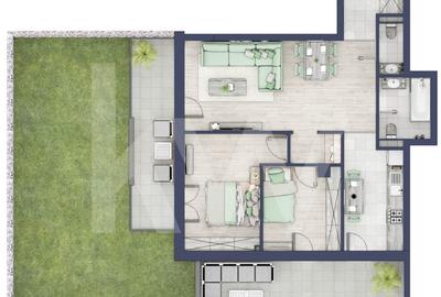 Apartament 3 camere, Parter, intabulare vara 2026 - 6