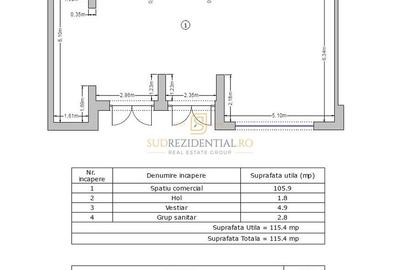 Spatiu comercial stradal, 115,40 mp, Drumul Binelui, Metalurgiei Park - 8