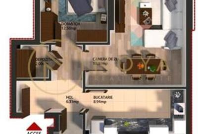 Apartament cu 2 camere Pipera Apptown parcare - 11