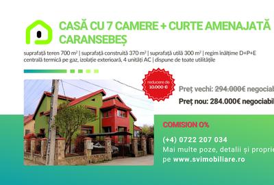 Casă individuală cu 7 camere în Caransebeș