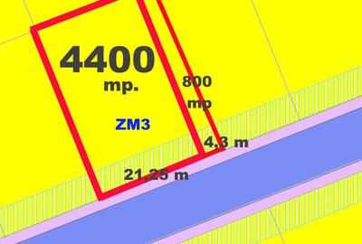 Vanzare Teren Intravilan 4400 mp CETATE Stadion, D+P+4 la asfalt toate utilitati - 1