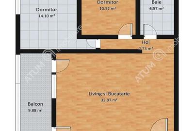 Comision 0! Apartament 3 camere balcon si parcare Piata Cluj Sibiu - 8