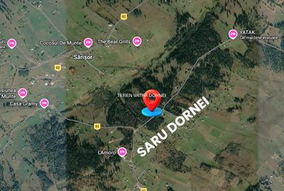 Teren 1046 mp, Saru Dornei, deschidere la strada de 183 m, pret 3,7 euro/mp - 2