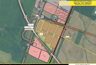 LOCATIE UNICAT. 15.000 mp langa Autostrada A1.  Cu acces direct din giratie. - 1