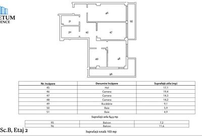 Tomis Nord - Vanzare apartament decomandat cu 3 camere, bloc nou. - 4