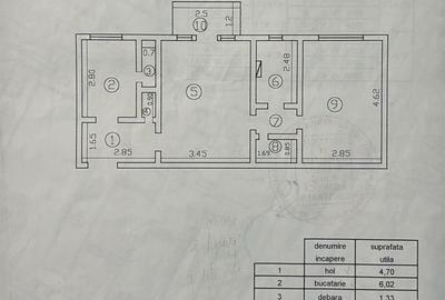 Apartament cu 2 camere decomandat în Podu Roș