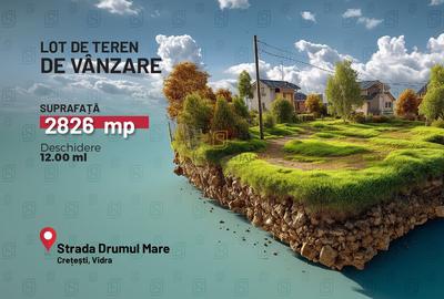 Teren intravilan de vânzare 2.826 mp – Vidra, Ilfov – dublă deschidere - 1