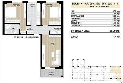 Discount 10% la apartament 3 camere - Berceni Grand Arena - 1