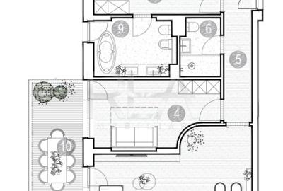 Apartament cu 4 camere semidecomandat în Grivița