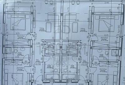 Duplex pe plan - personalizare  interioara - doua bai - 3