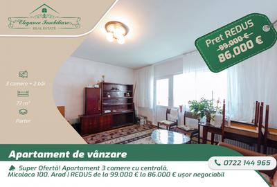 Apartament cu 3 camere decomandat, mobilat în Miorița