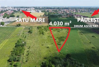 Investitie | Teren 4.030 m² in Satu Mare | Amatiului - Drum asfaltat - 2