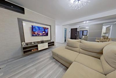 Apartament cu 3 camere semidecomandat, mobilat în Dămăroaia