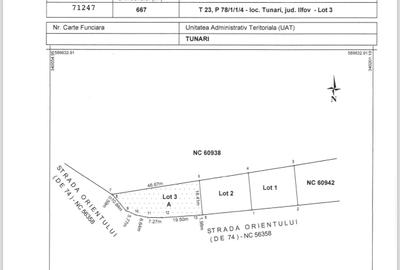 Teren intravilan - 667mp - Tunari, str. Orientului - 0% comision - 4