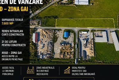 Teren Construcții intravilan de 7600 mp, în Gai