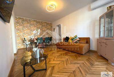 Apartament cu 3 camere semidecomandat, mobilat în Titan