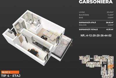 Garsoniera / 40.90 mp/ Popesti Leordeni/ zona Berceni - 2