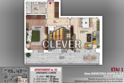 Apartament 2 camere Salajan | Balcon 17 mp | 0% comision - 5