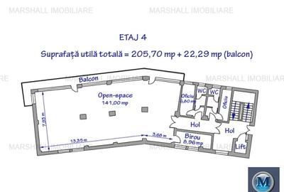 Spatiu  birouri de inchiriat, zona Ultracentral, 407.31 mp #11158 - 12