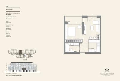 Apartament 1 Camera | Zona de noapte separată | 3m Înălțime  - AVANGARDE FOREST - 4