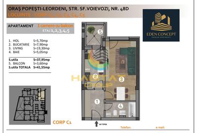 Garsoniera 40mp - Rezidential NOU - premium - 7