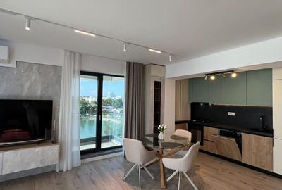 Apartament 2 camere Mamaia | Vedere frontală la lac | mobilat modern - 6