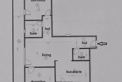 Apartament 3 camere, etaj 1, parcare subterana, boxa, 74 mp, Floresti - 6