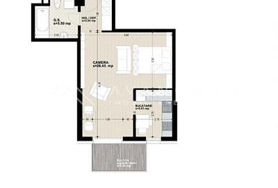 Apartament 1 camere | 41 mp | zona Dorobantilor - 1