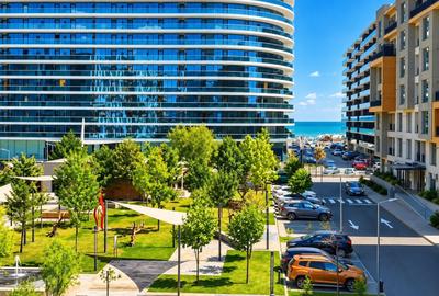 Apartament intr-un complex cu gradina privata si fantani decorative, langa plaja - 1