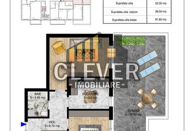 Apartament 2 camere cu Terasa 40mp Th. Pallady Metrou Teclu - 1