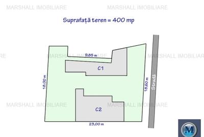 Teren intravilan de vanzare, zona P-ta Mihai Viteazu, 400 mp #16367 - 2