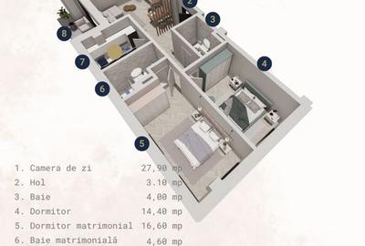 BERLIN 5 | Apartament 3 camere-Etaj 1-2-3, bloc nou + loc parcare - 2