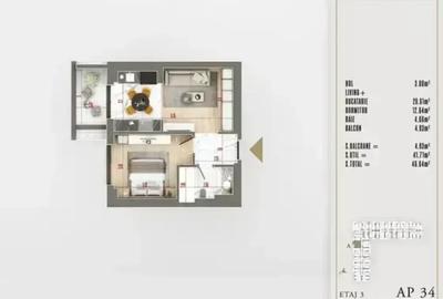 Apartament de 2 Camere | GATA DE MUTAT – Theodor Pallady - 2