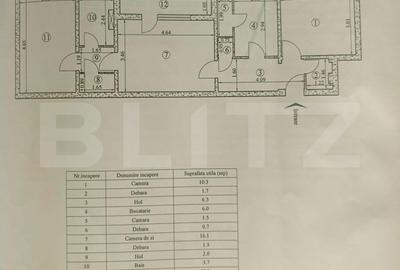 Apartament cu 3 camere semidecomandat în Tătărași